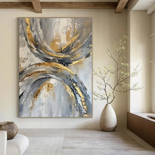 Vibrant Pop Culture Hand-Painted Abstract Art for Trendy Bedrooms