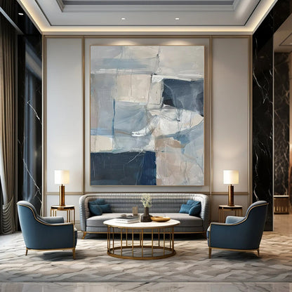 Colossal Hand-Painted Contemporary Abstract Art for Bedroom Walk-In Closets