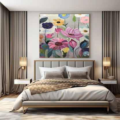 Hand-Painted Personalized Abstract Art for Office Waiting Areas