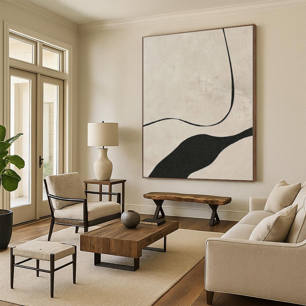 Oversized Custom Abstract Wall Art for Home Theater Feature Walls
