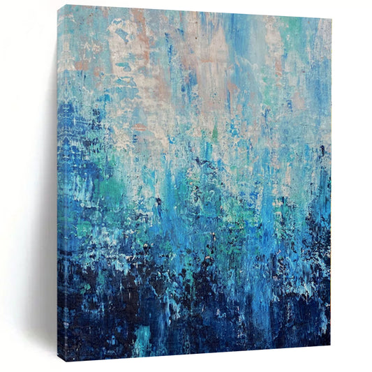 Monumental Abstract Floral Mural - Commissioned Acrylic for Botanical Conservatory Entrances