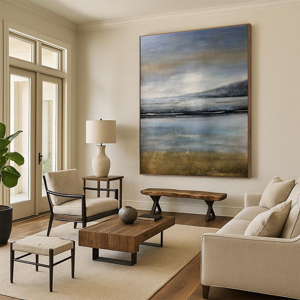 Super-Sized Contemporary Abstract Painting for Retail Store Window Displays