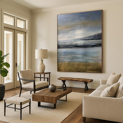 Super-Sized Contemporary Abstract Painting for Retail Store Window Displays