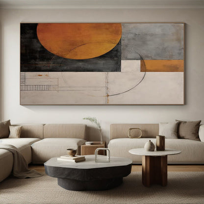 Oversized Custom Abstract Painting for Home Office Statement Walls