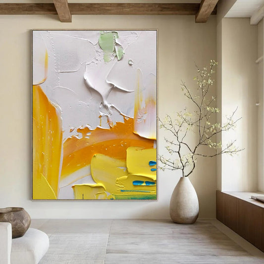 Hand-Painted Bespoke Abstract Mural for Hallway and Office