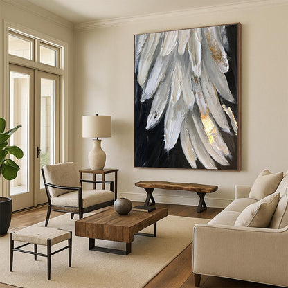 Mammoth Made-to-Order Abstract Canvas for Kitchen Island Feature Wall