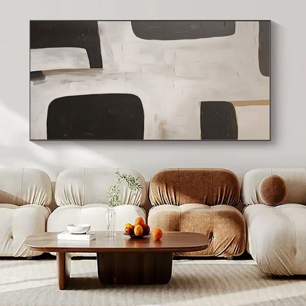 Custom Hand-Painted Abstract Art for Bedroom and Hotel Poolside Cabanas