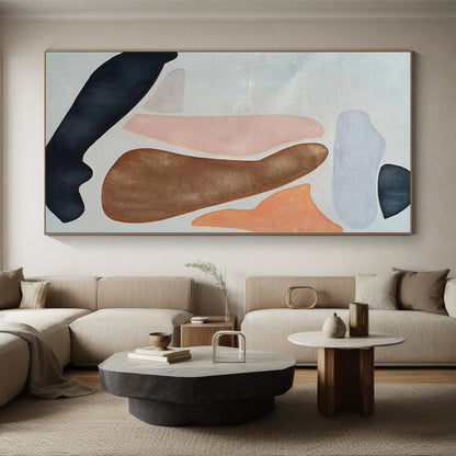 Grand Made-to-Order Abstract Art for Home Indoor Pool and Hot Tub Surrounding Walls