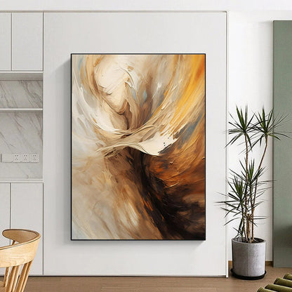 Huge Contemporary Abstract Art for Basement Home Theater Immersive Design