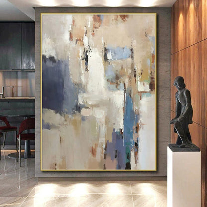 Monumental Custom Abstract Art for Guest Room Balcony Feature Walls
