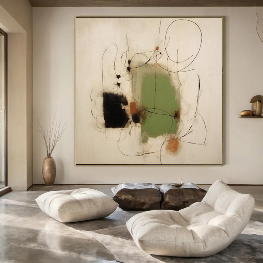Extra-Vast Hand-Painted Modern Abstract Art for Office Creative Studios