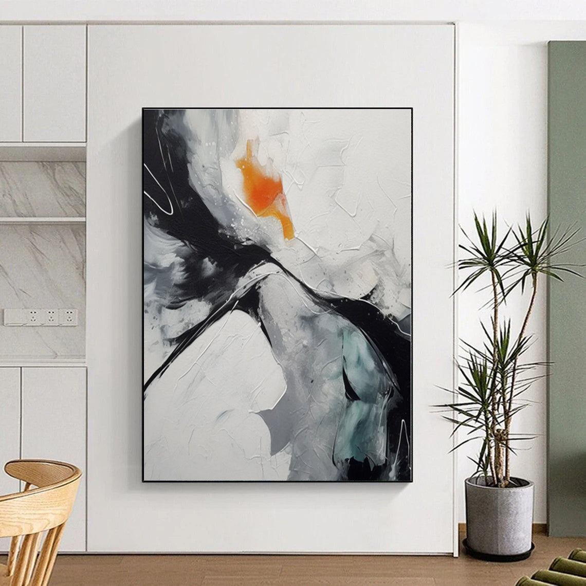 Staggering Abstract Surrealism Hand-Painted Art for Home Indoor Pool Relaxation Wall