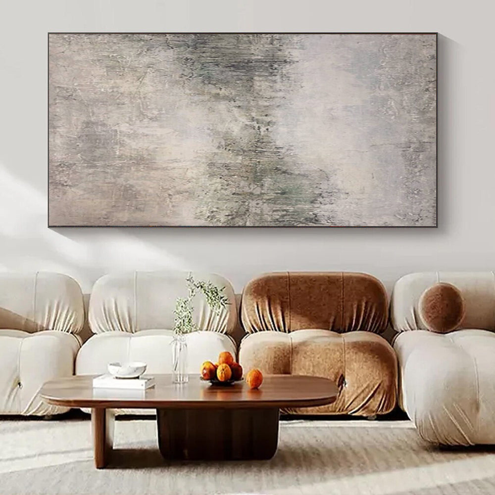 Extra-Large Hand-Painted Modern Abstract Artwork Ideal for Hotel Lobby Welcome Walls
