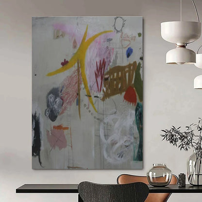 Custom Hand-Painted Abstract Mural for Bar & Hotel Event Spaces