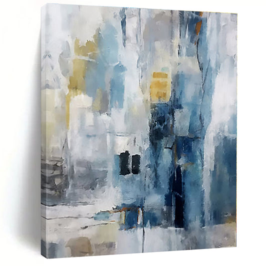Oversized Made-to-Order Abstract Canvas for Walk-in Closet Clothing Rack Wall