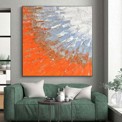 Gigantic Custom-Made Abstract Canvas for Walk-in Closet Shoe Wall