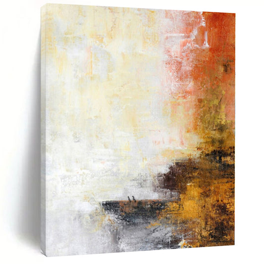 Oversized Abstract Texture Painting - Made to Order Mixed Media for Boutique Hotel Suites
