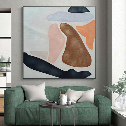 Grand Made-to-Order Abstract Art for Home Indoor Pool and Hot Tub Surrounding Walls
