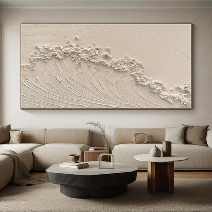 Monumental Abstract Canvas for Nursery Crib Soothing Background LargeART0681