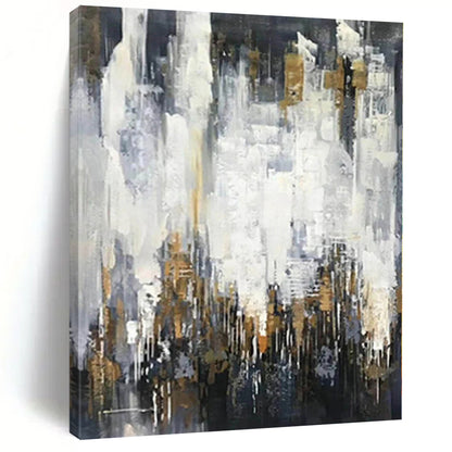 Immense Hand-Painted Abstract Wall Art for Home Craft Room Storage and Display Walls