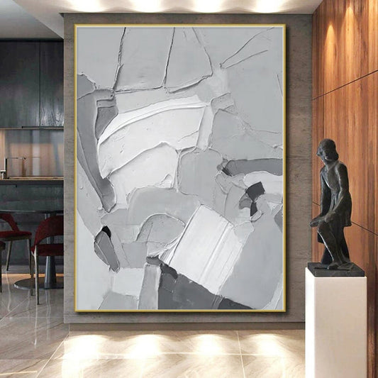 Oversized Handcrafted Abstract Art for Home Gym Mirror Wall