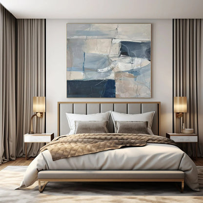 Colossal Hand-Painted Contemporary Abstract Art for Bedroom Walk-In Closets