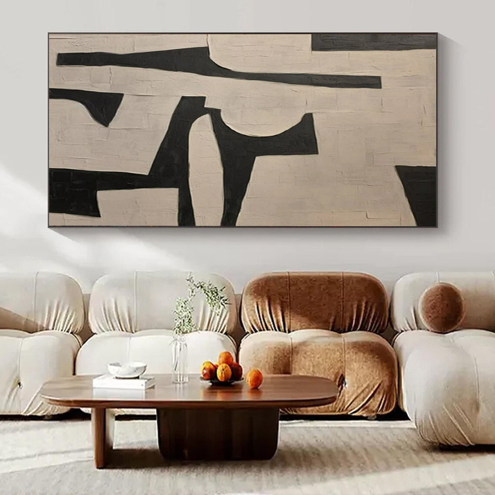 Colossal Hand-Painted Contemporary Abstract Painting for Music Concert Venue Backdrops