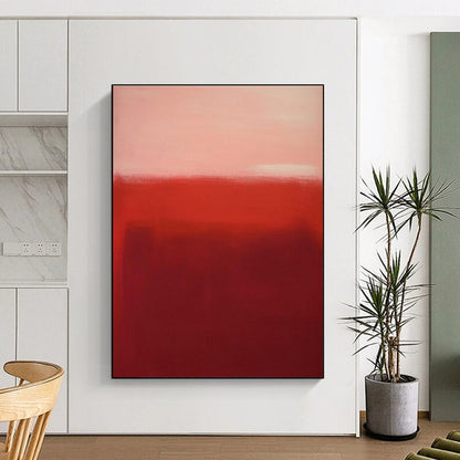 Giant Contemporary Abstract Painting for Contemporary Home Theater Popcorn Bar Wall
