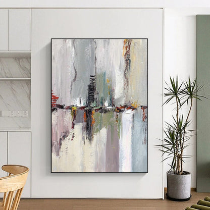 Mammoth Custom-Made Abstract Canvas for Nursery Crib Canopy Wall