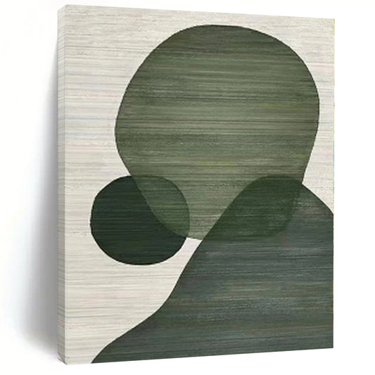 Large Abstract Canvas for Utility Room Interiors - Custom Mixed Media on Linen