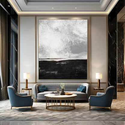 Dreamy Hand-Painted Abstract Wall Decor for Living Room Picture Windows