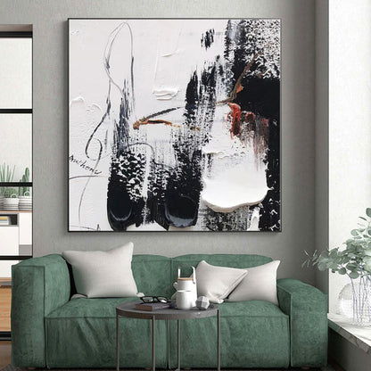 Large-Scale Oversized Hand-Painted Abstract Art for Walk-in Closet Display Wall