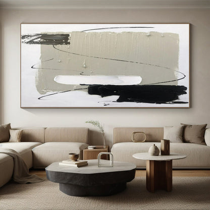 Giant Contemporary Abstract Art for Home Bar Social Centerpiece
