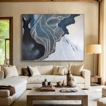 Monumental Custom Abstract Canvas for Greenhouse Potting Bench and Seedling Tray Walls