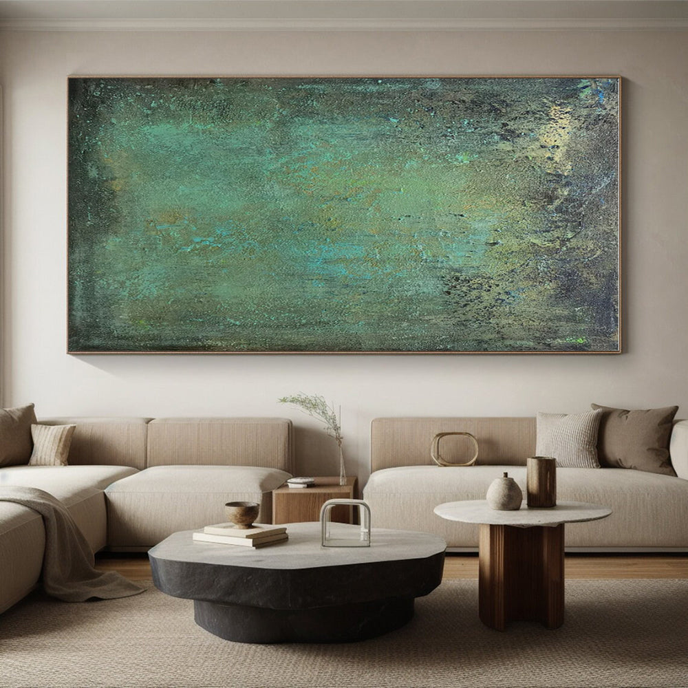 Monumental Hand-Painted Abstract Canvas for Corporate Lobbies LargeART0641