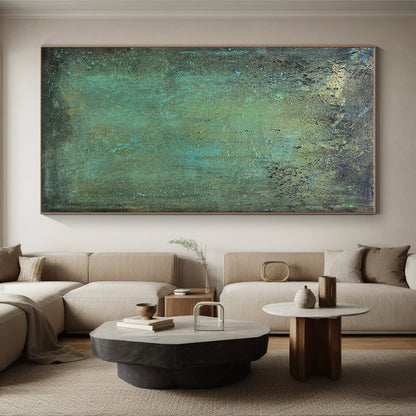 Monumental Hand-Painted Abstract Canvas for Corporate Lobbies LargeART0641