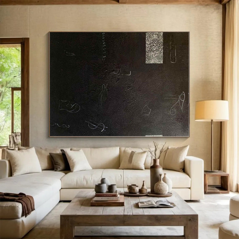 Staggering Custom Abstract Painting for Home Bar and Lounge Feature Wall
