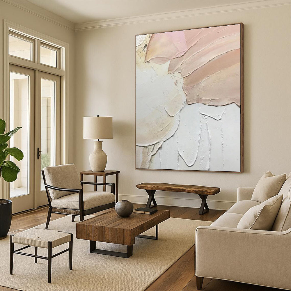 Colossal Personalized Abstract Wall Art for Reading Nook Window Seat