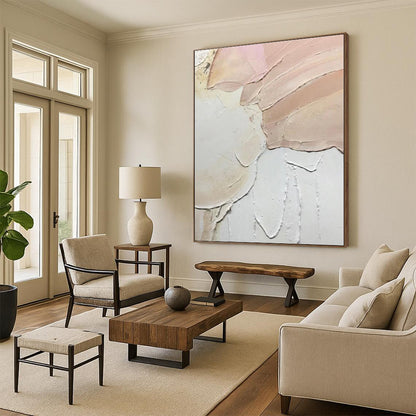 Colossal Personalized Abstract Wall Art for Reading Nook Window Seat