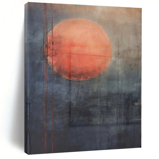 XXL Custom Abstract Canvas for Family Room Gallery Wall Display