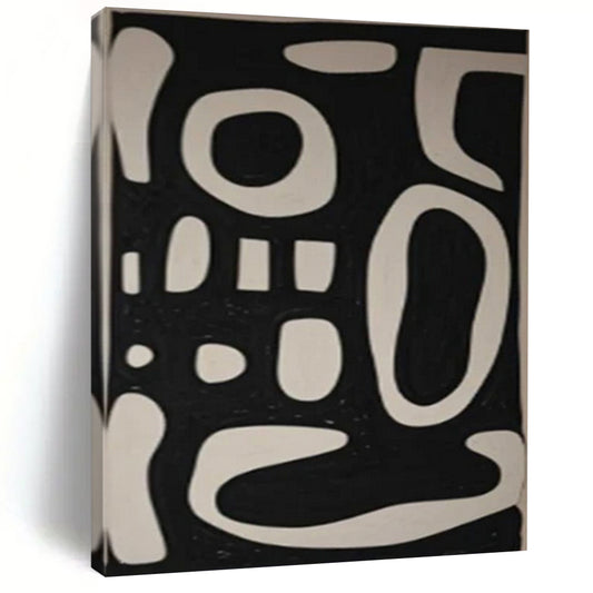 Large Hand-Painted Contemporary Abstract Wall Art for Family Home Mudrooms